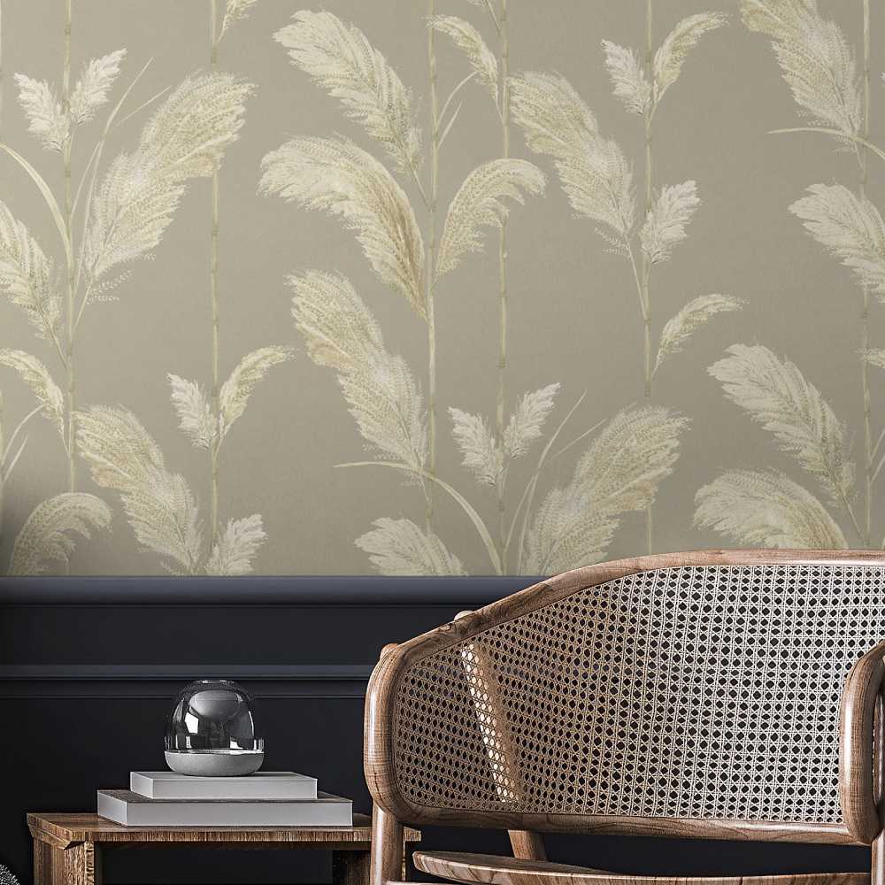 Pampas Grass Wallpaper - Oatmeal - Brand Mckenzie