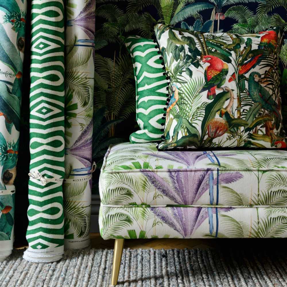 Parrots of Brasil 100% Linen Fabric - MINDTHEGAP