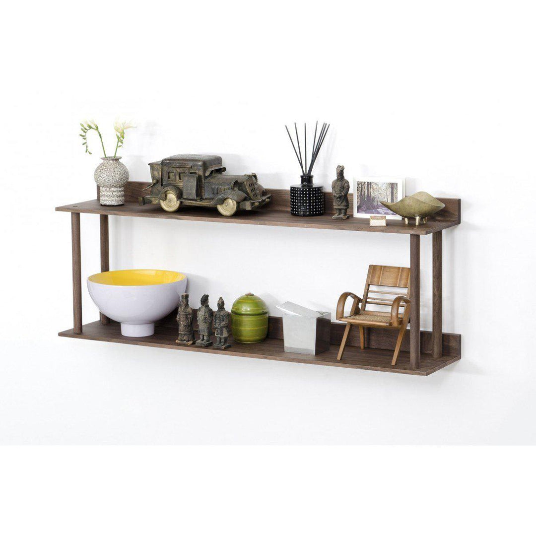 Platform 2 Wall Shelf - Walnut
