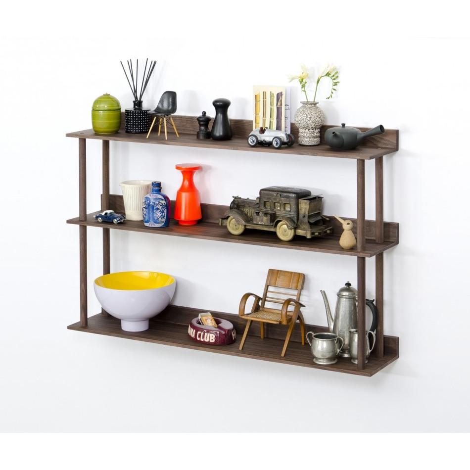 Platform 3 Wall Shelf - Walnut