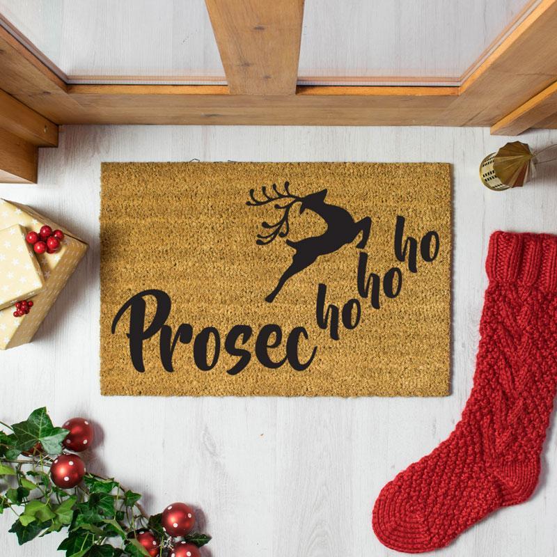 Prosecco Ho Ho Ho Doormat