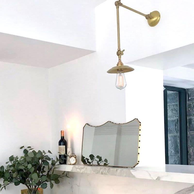 Reznor Adjustable Arm Bare Bulb Picture Light - Mullan Lighting