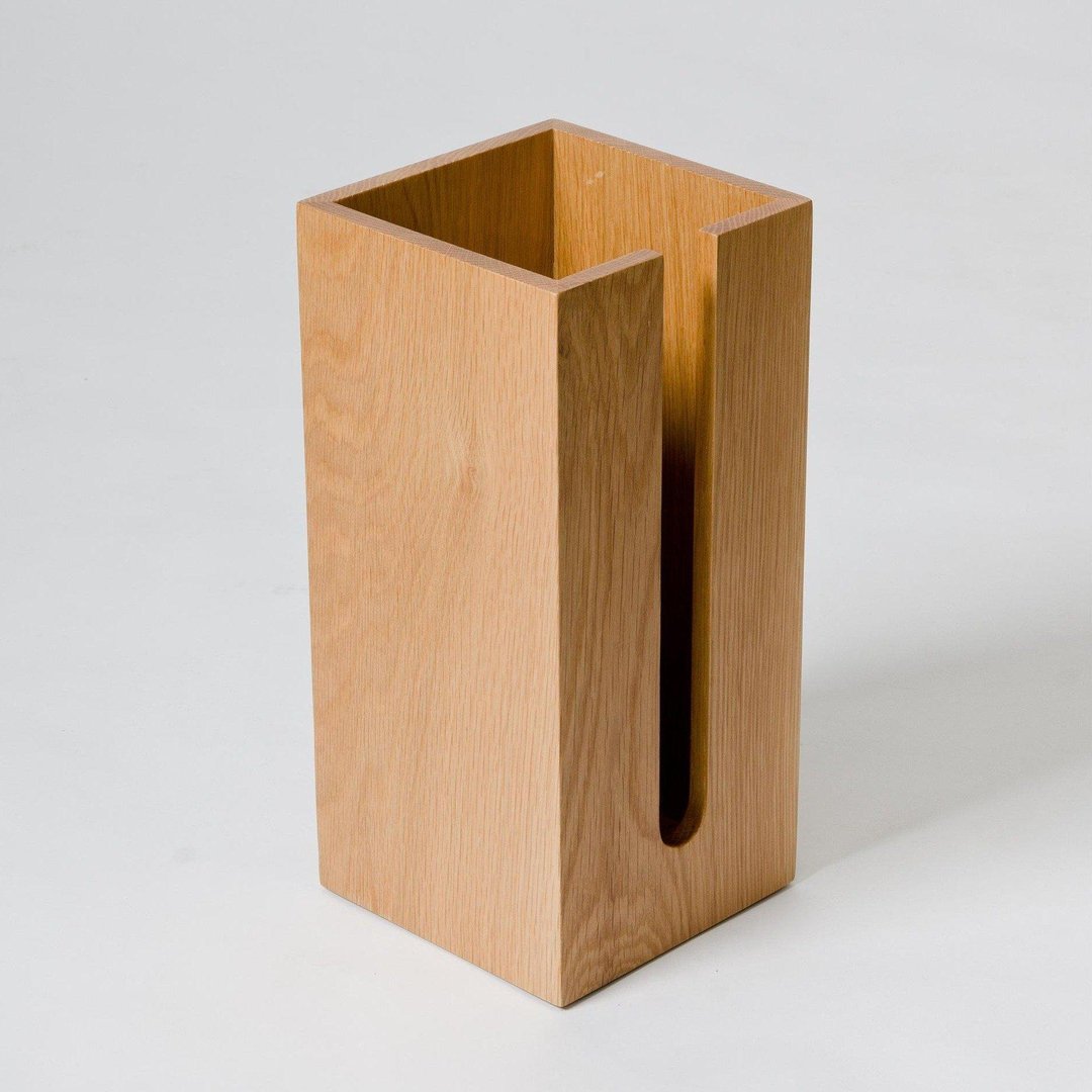 Roll Holder Box Mezza - Natural Oak