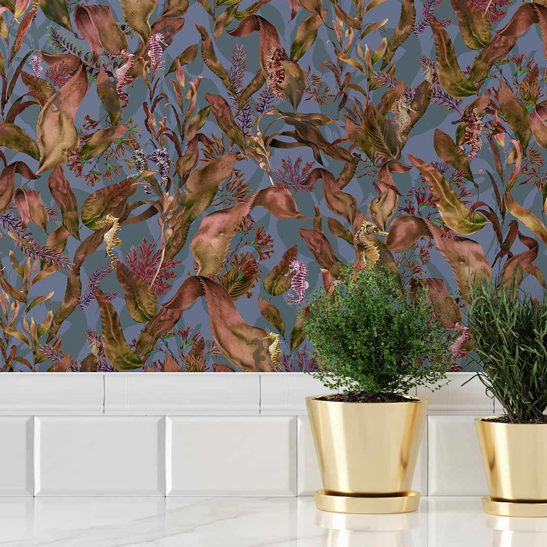 Seahorse Mangrove Wallpaper - Autumnal - Brand Mckenzie