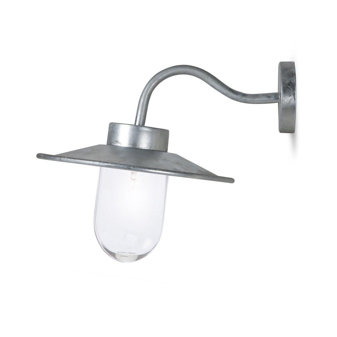 Steel Outdoor Swan Neck Wall Light