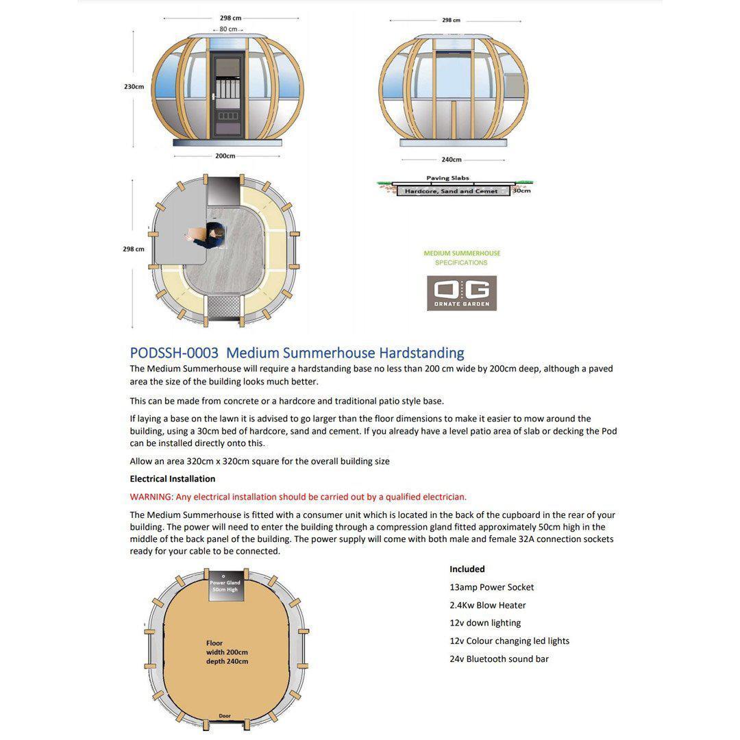 Summerhouse Garden Pod - Medium