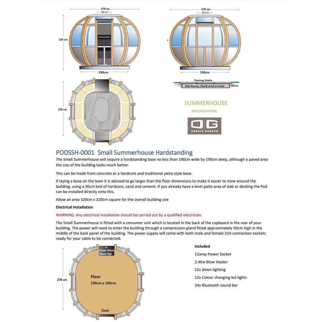 Summerhouse Garden Pod - Small