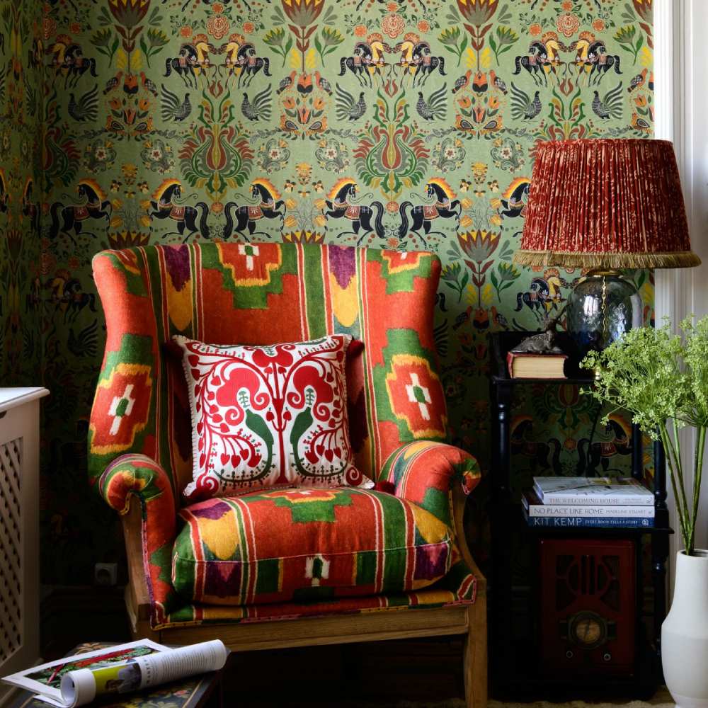 The Folk Parade Wallpaper - Set of 3 Rolls - MINDTHEGAP