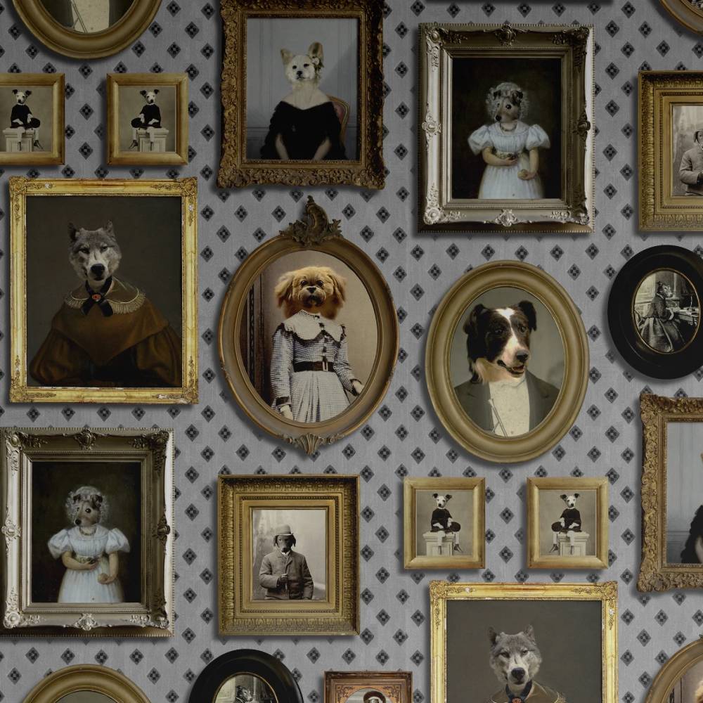 Top Dog Wallpaper - Grey - Graduate Collection