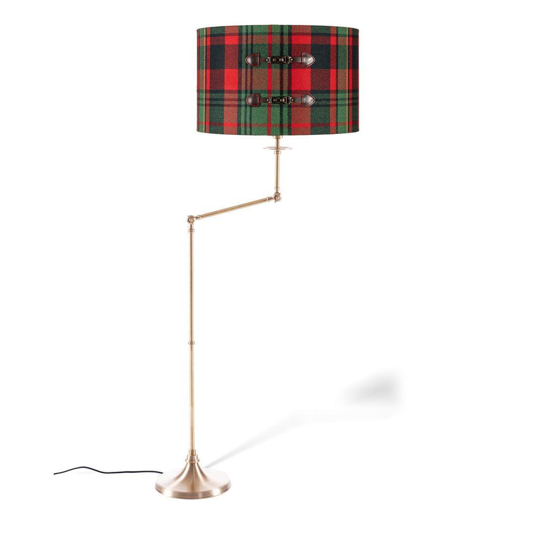Tyrolean Plaid Wool Leather Buckles Lampshade - Mind The Gap