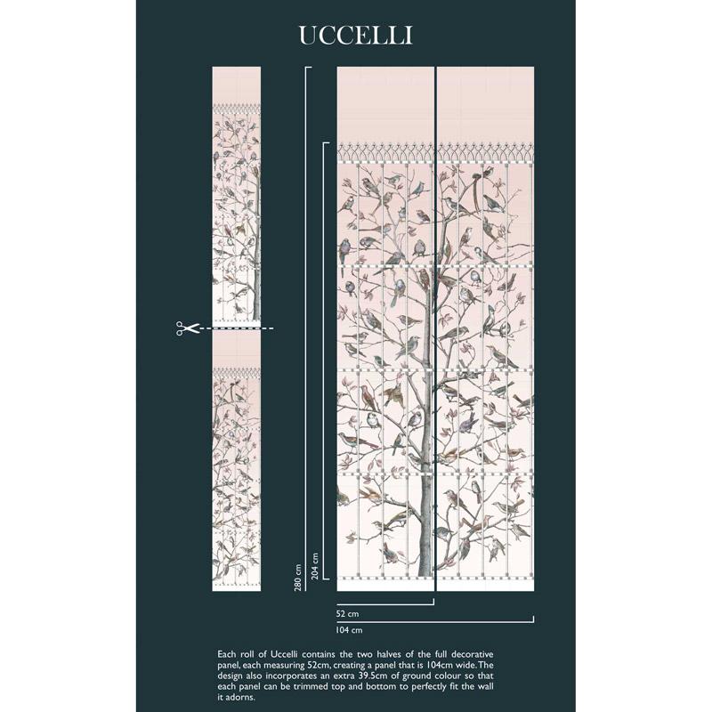 Uccelli Wallpaper - Fornasetti Collection - Cole & Son