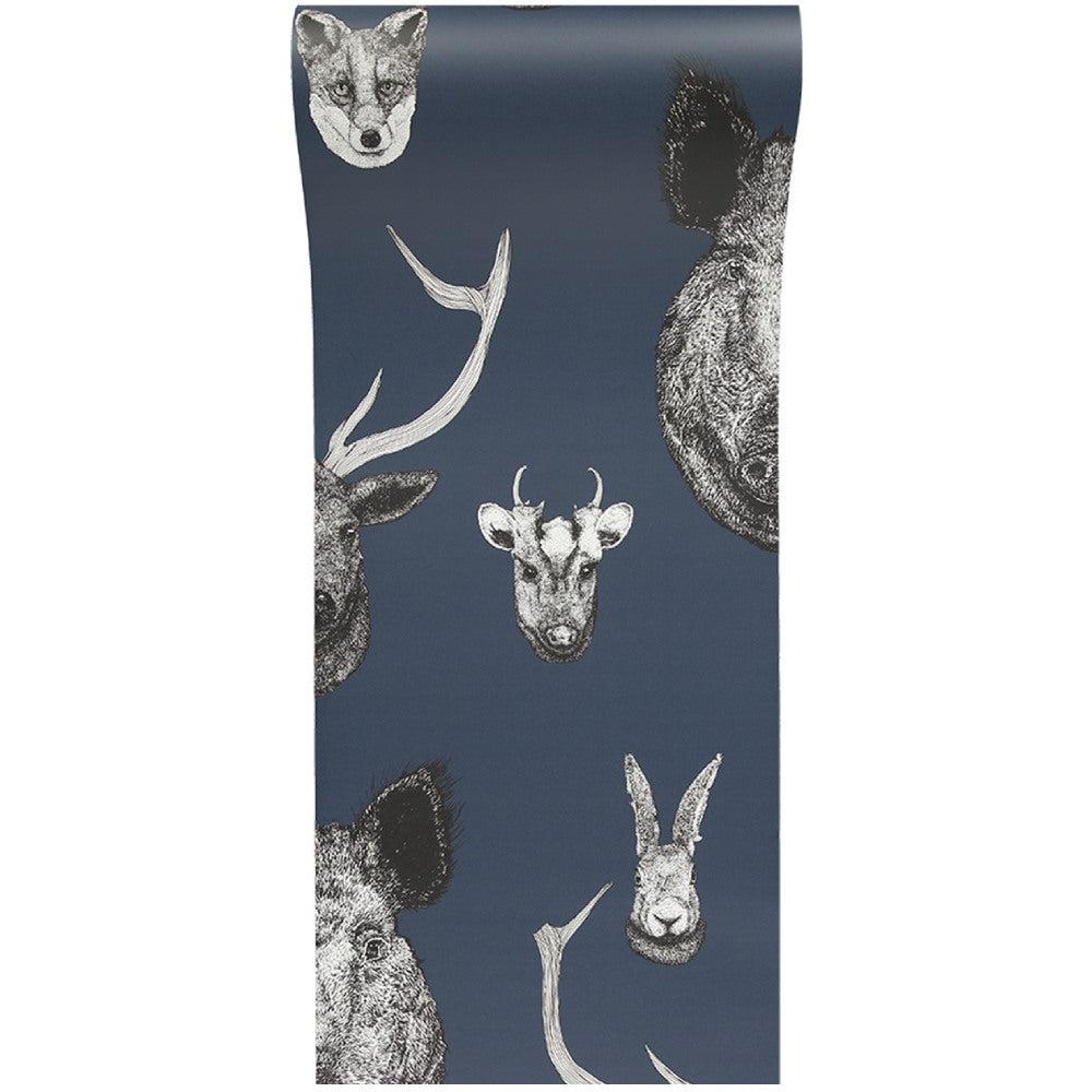 Vestige Wallpaper - Blue - Graduate Collection