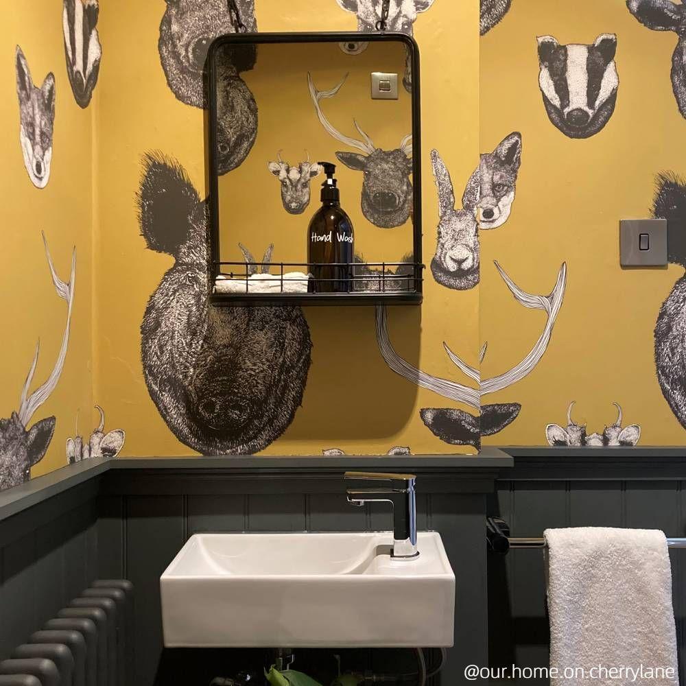 Vestige Wallpaper - Mustard - Graduate Collection