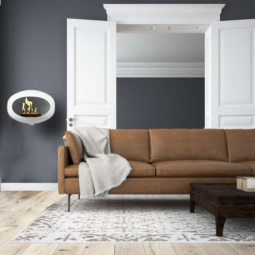 White Wall Bioethanol Fire - Le Feu