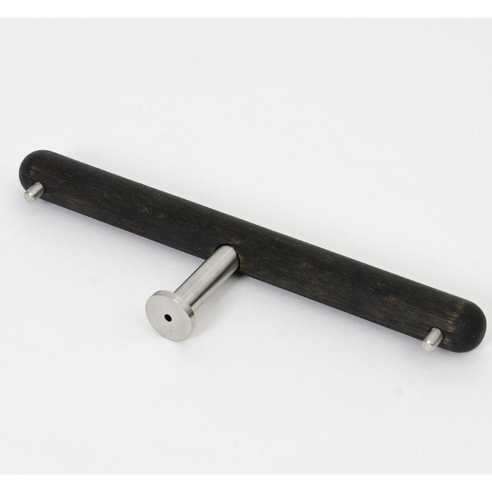 Yoku Double Toilet Roll Holder - Dark Oak