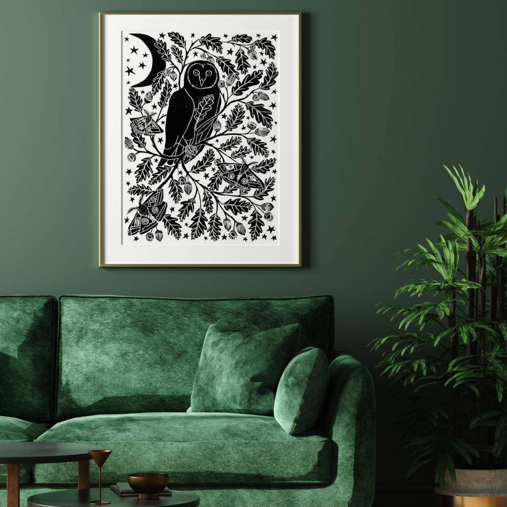 Barn Owl by Night Print