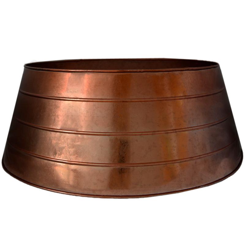 Copper Metal Xmas Tree Skirt