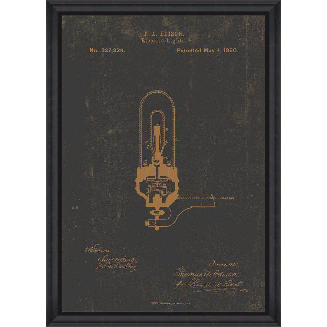 Edison Electric Light Framed Wall Art - MINDTHEGAP