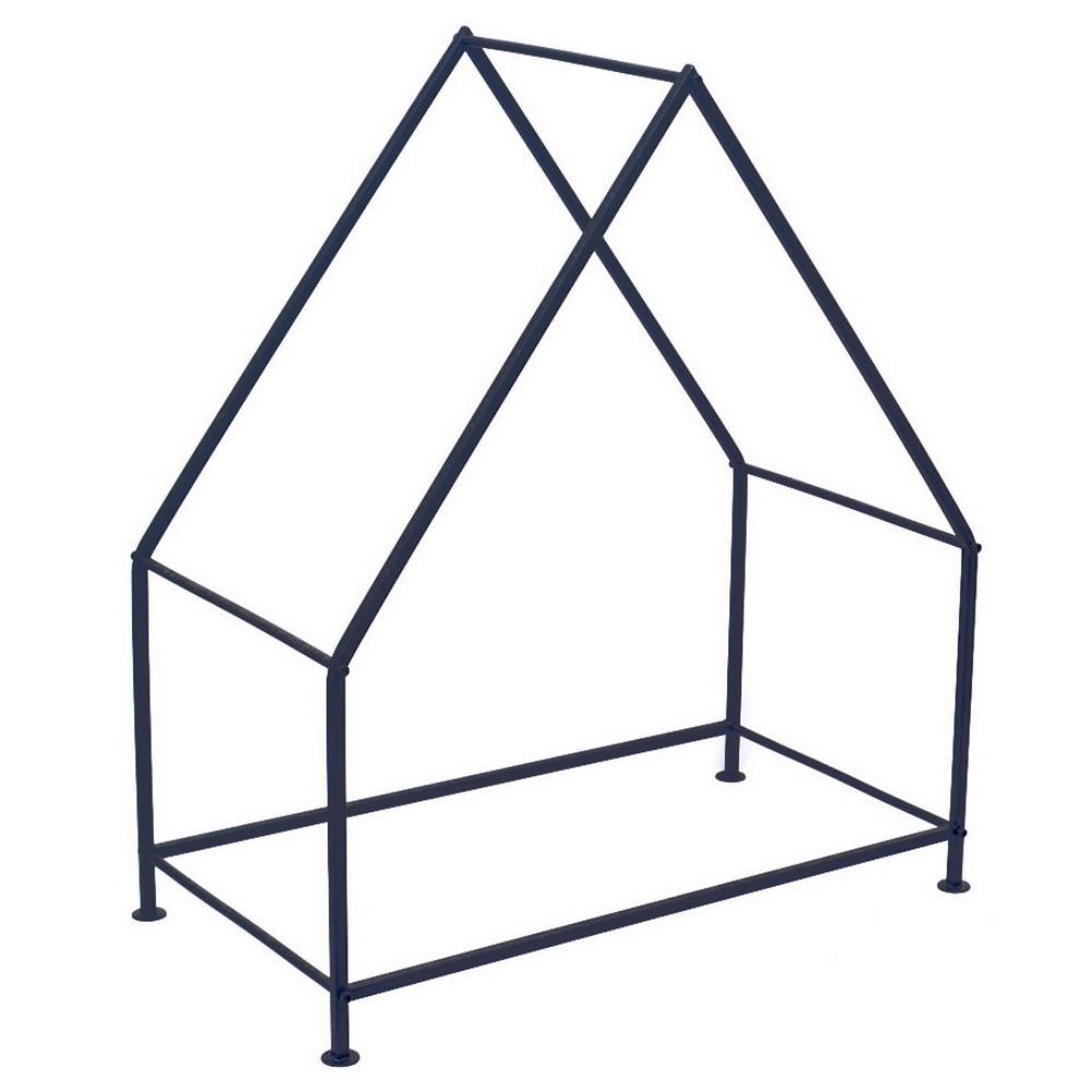 House Fireside Log Holder - Black