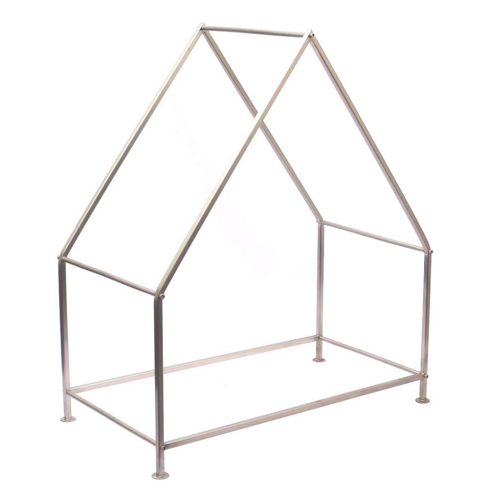 House Fireside Log Holder - Pewter