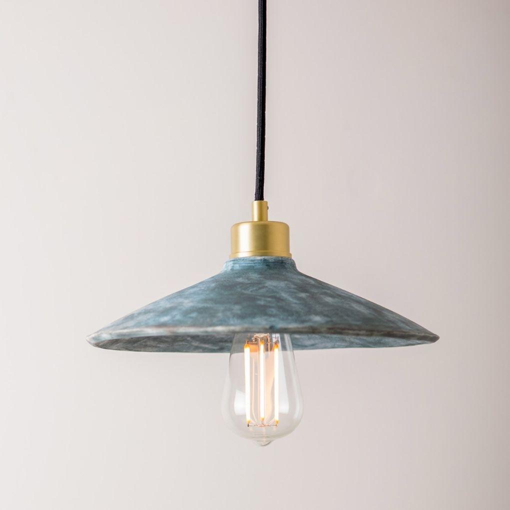 Pyrus Organic Ceramic Pendant Light - Blue Earth - Mullan Lighting