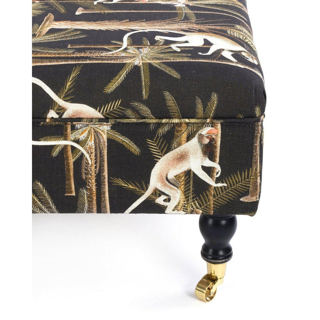 Saray Ottoman - Barbados Anthracite Linen - MINDTHEGAP