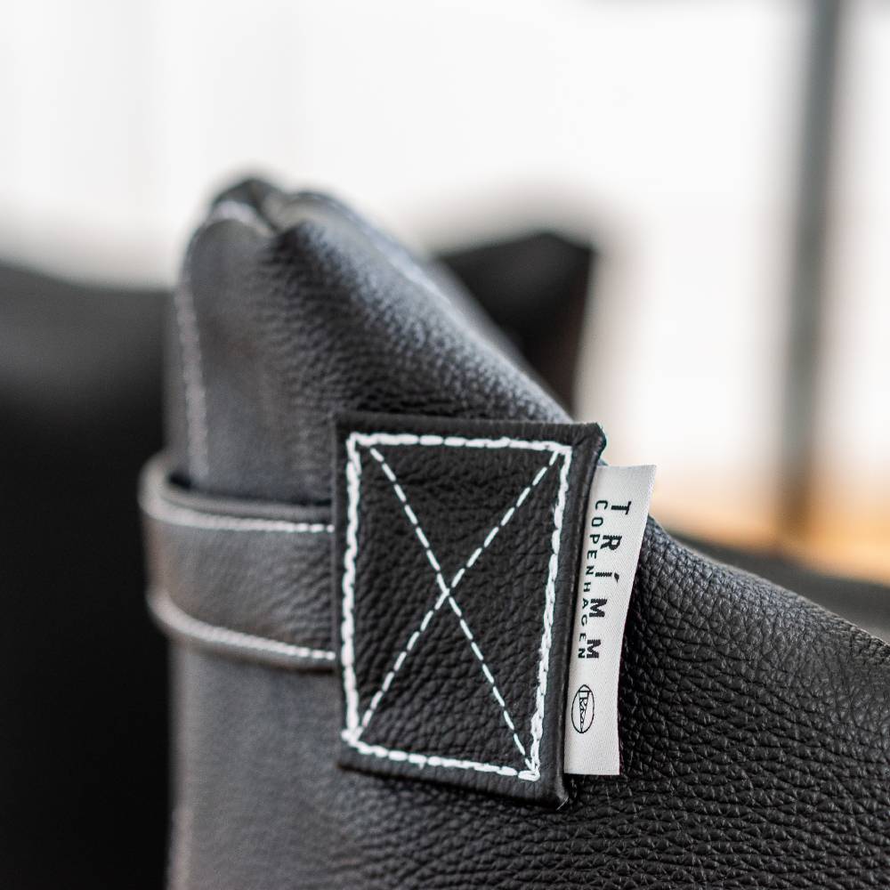 Satellite Leather Stool - Black - TRIMM Copenhagen