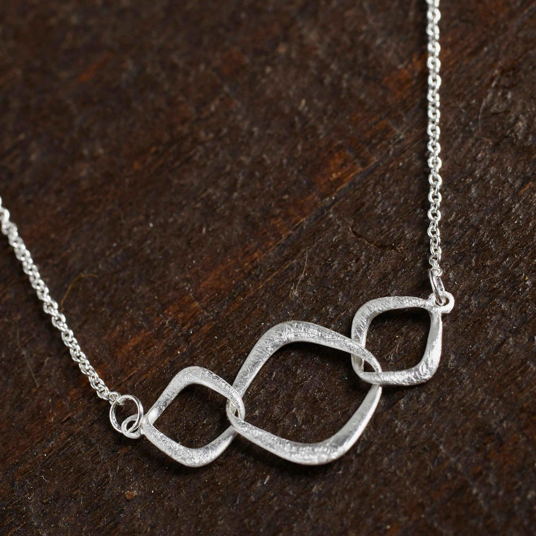 Silver Circles Chain Bracelet