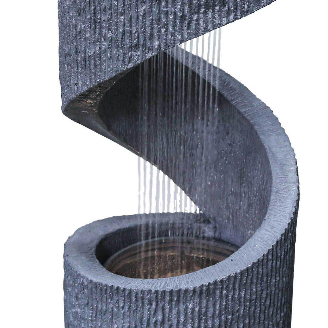Spiral Outdoor Cement Water Feature