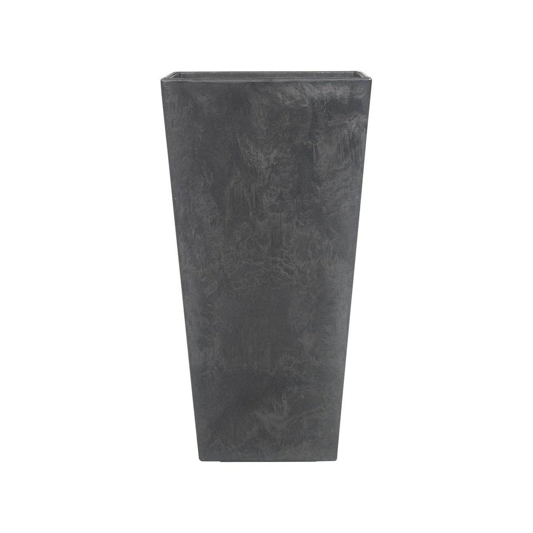 Tall Artstone Planter Vase - Black