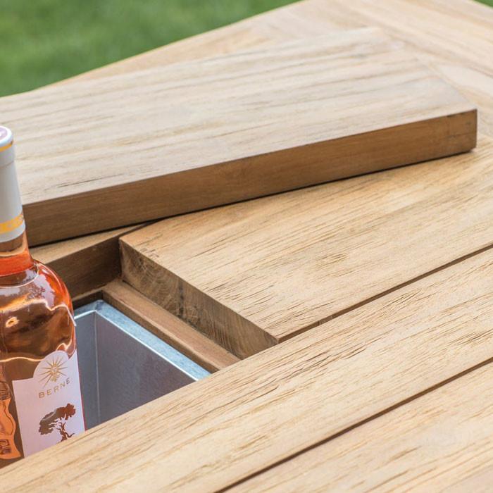 Teak Drinks Cooler Table