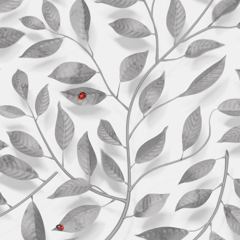 A Thousand Leaves Wallpaper- Grey