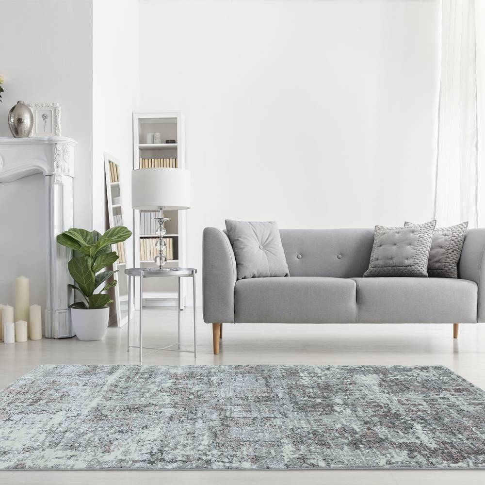 Abstract Pink Tint Rug