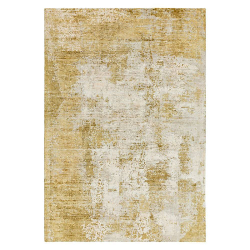 Abstract Screen Printed Hand Woven Rug - Autumn