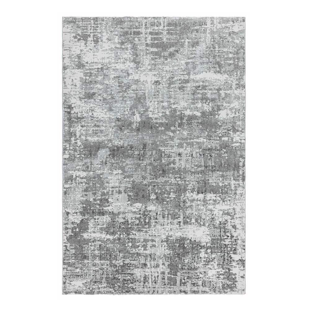 Abstract Silver Tint Rug – Lime Lace