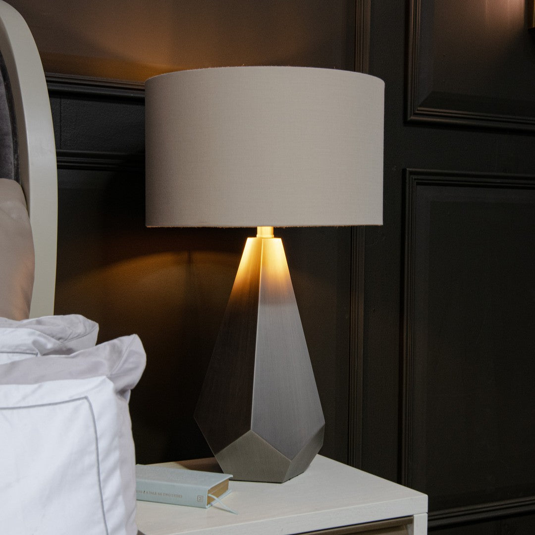 Agato Gunmetal Table Lamp
