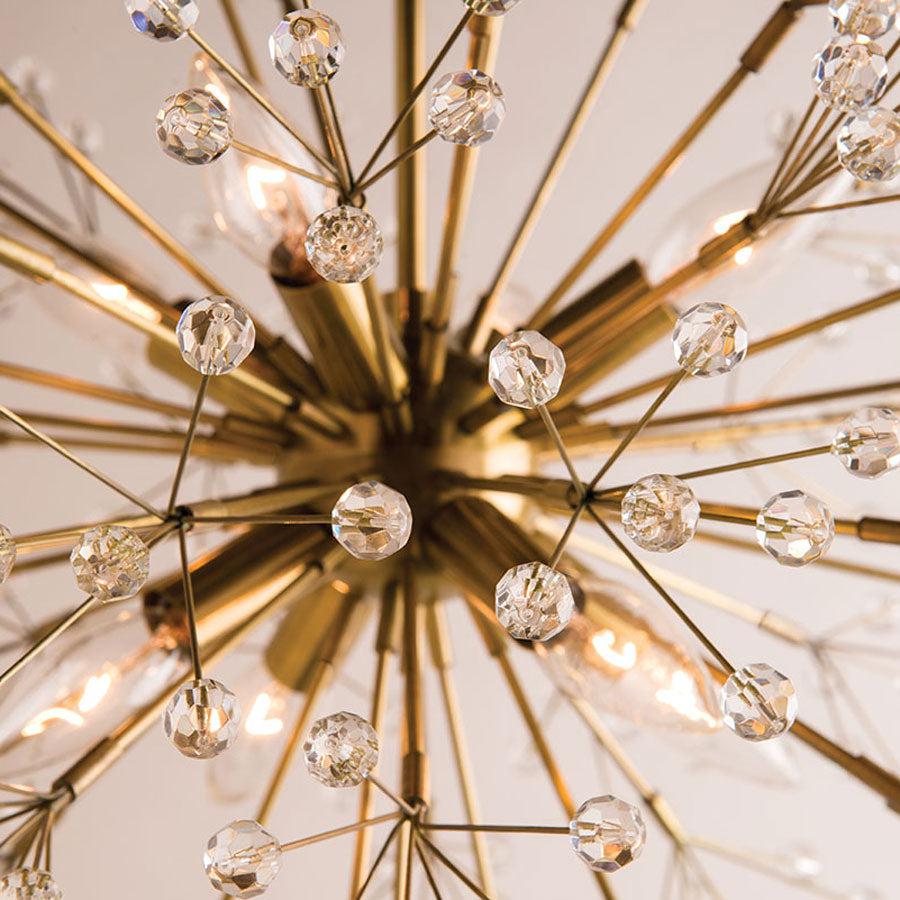 Aged Brass Dunkirk Chandelier - Large - Hudson Valley Lighting