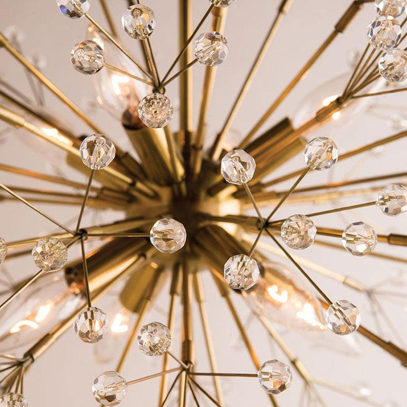 Aged Brass Dunkirk Chandelier - Large - Hudson Valley Lighting