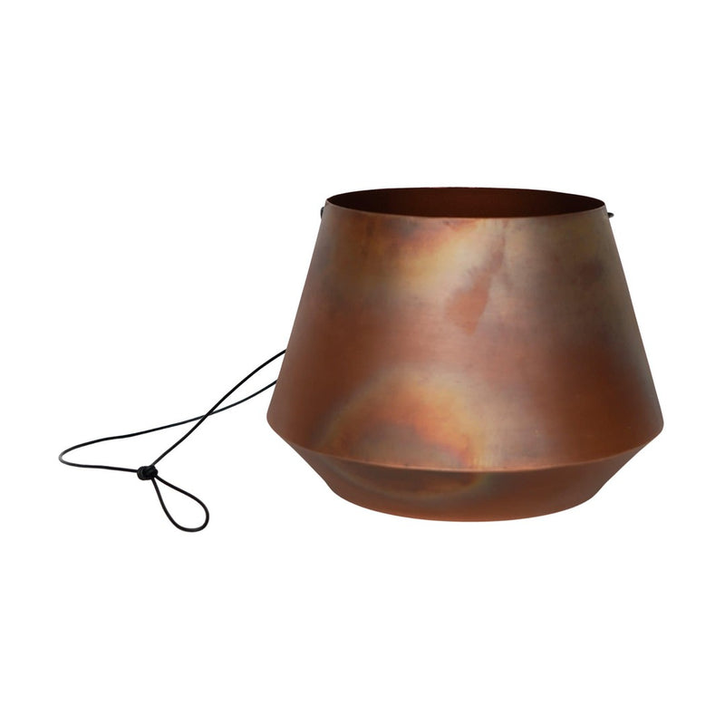Aged Copper Hanging Planter