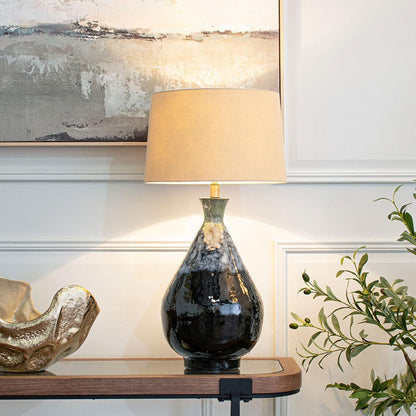 Aketa Blue Glaze Table Lamp - RV Astley