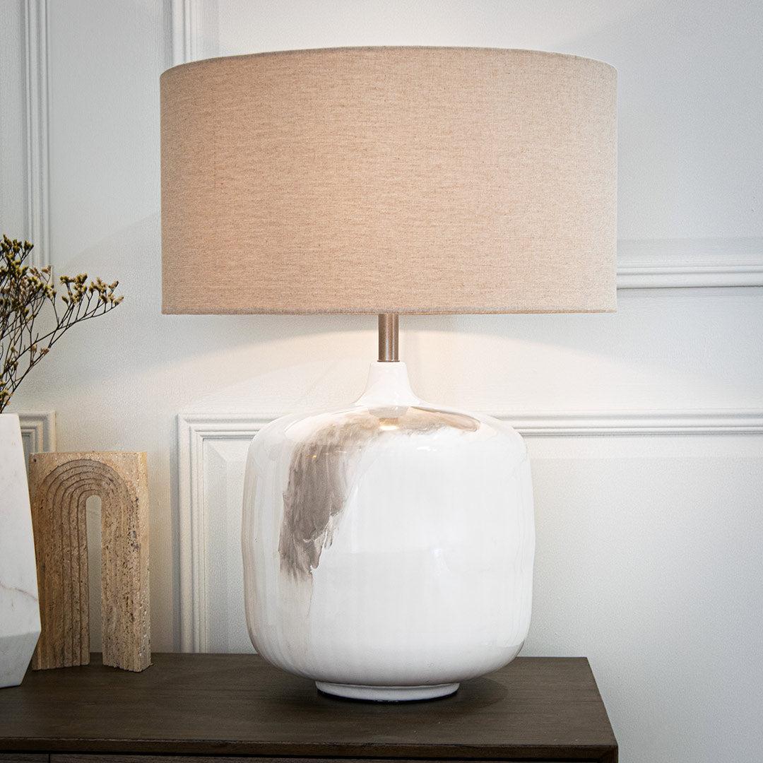 Aketa Cream Table Lamp - RV Astley