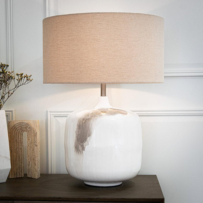 Aketa Cream Table Lamp - RV Astley
