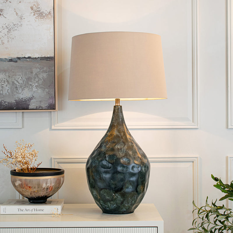 Aketa Dark Weathered Table Lamp - RV Astley