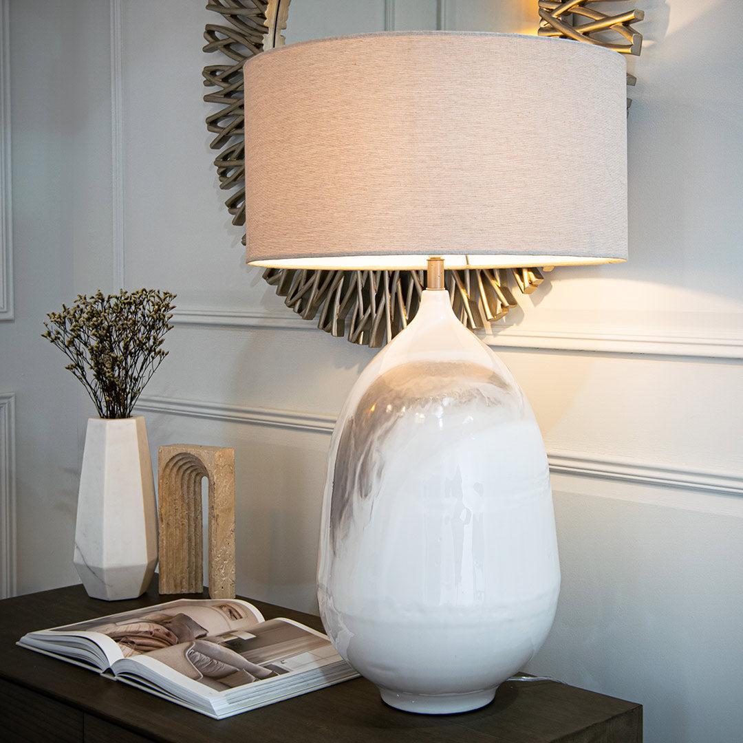 Aketa Feather Table Lamp - RV Astley