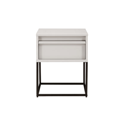 Albion Single Drawer Bedside - Stone