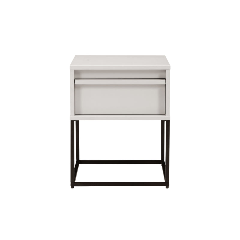Albion Single Drawer Bedside - Stone