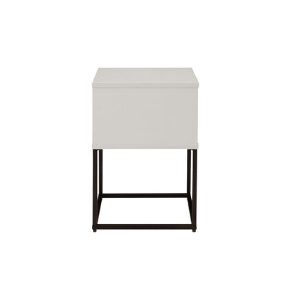 Albion Single Drawer Bedside - Stone
