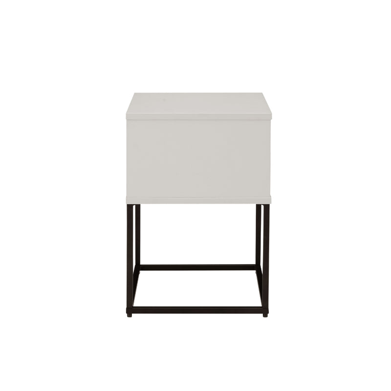 Albion Single Drawer Bedside - Stone