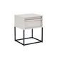 Albion Single Drawer Bedside - Stone