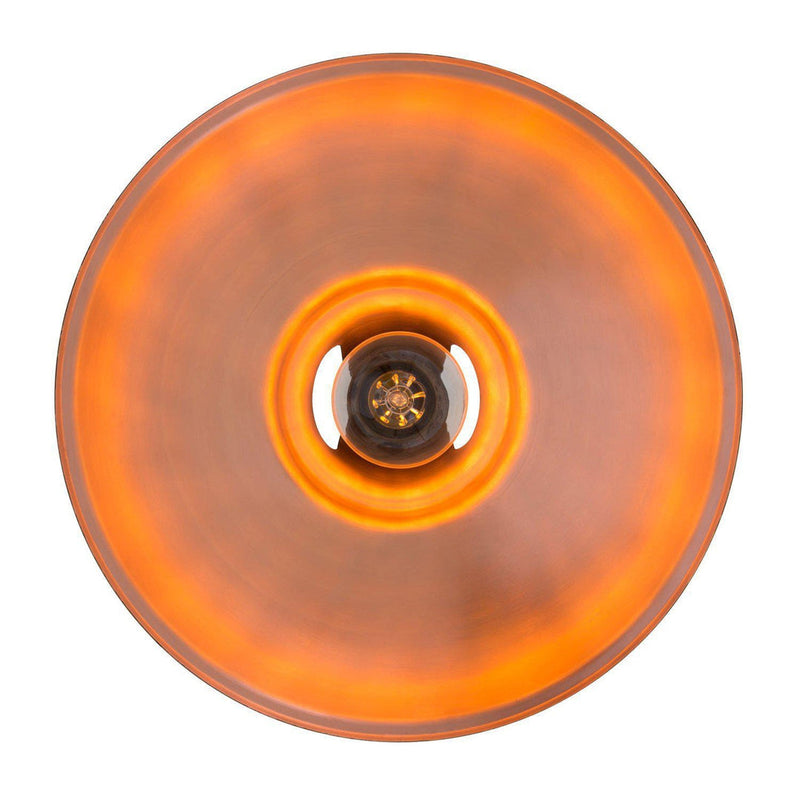 Alma Copper Pendant with Black Exterior - Mullan Lighting